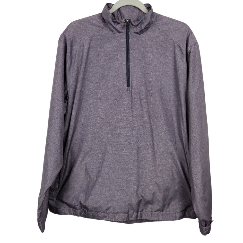PGA Tour Pro Series 1/4 Zip Silver Gray Pullover Windbreaker Men's Size Medium